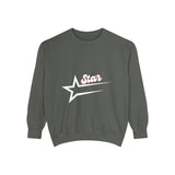 Star Designed Unisex Garment-Dyed Sweatshirt