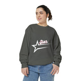 Star Designed Unisex Garment-Dyed Sweatshirt